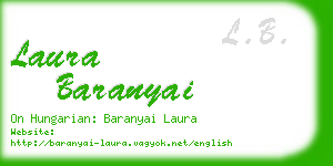laura baranyai business card